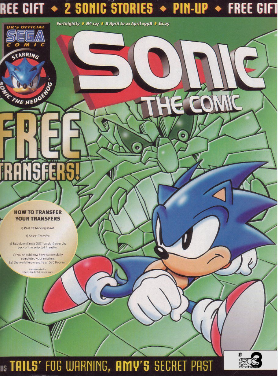 Sonic - The Comic Issue No. 127 Cover Page